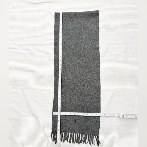Ralph Lauren Gray Wool Scarf - Picture 4 of 8